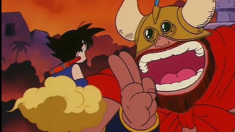 O Rei Cutelo ajudou a sustentar Goku durante a fase Dragon Ball Z