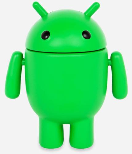 A miniatura do mascote do Android mede 7,6 cm.
