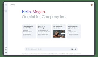 O Google Workspace com o Gemini ativado.