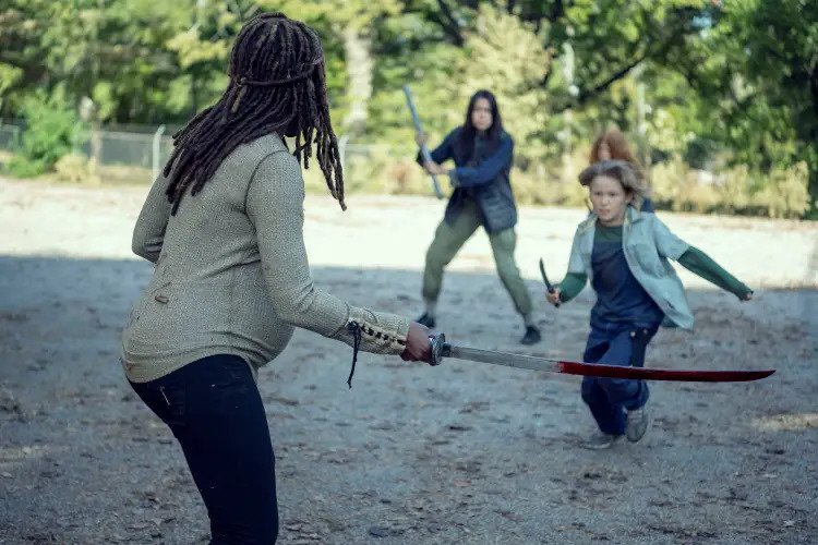 Matar crianças certamente foi uma das decisões mais difíceis de Michonne.