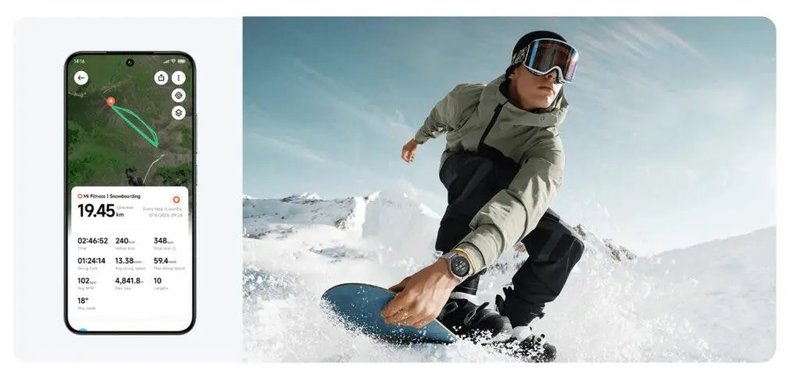 O Xiaomi Watch 2 registra dados de localização com seu sistema dual-band L1+L5 GNSS.