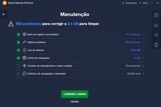 O Avast Cleanup é um dos apps mais utilizados para a limpeza de disco