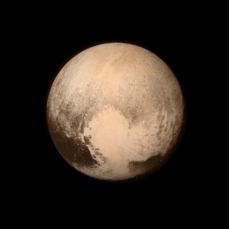 Plutão registrado pela New Horizons.