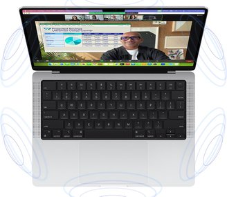 O MacBook Pro mais recente com chip M3.