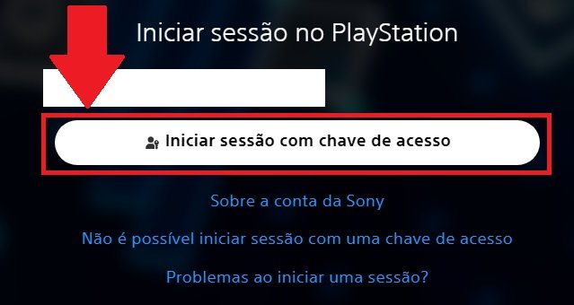 Depois de configurar a chave de acesso ela surgirá como opção de conexão