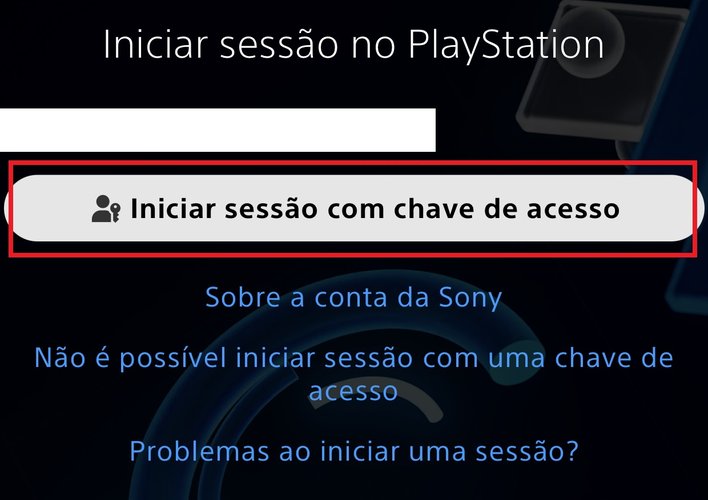 É possível cadastrar a chave de acesso com recursos do seu smartphone