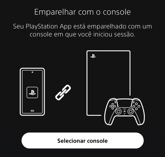 É preciso fazer o emparelhamento com seu videogame