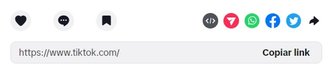 É possível compartilhar o seu vídeo, publicado no TikTok, em outras redes sociais e aplicativos
