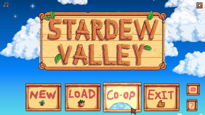 O cooperativo online de Stardew Valley é ativado em sua tela principal