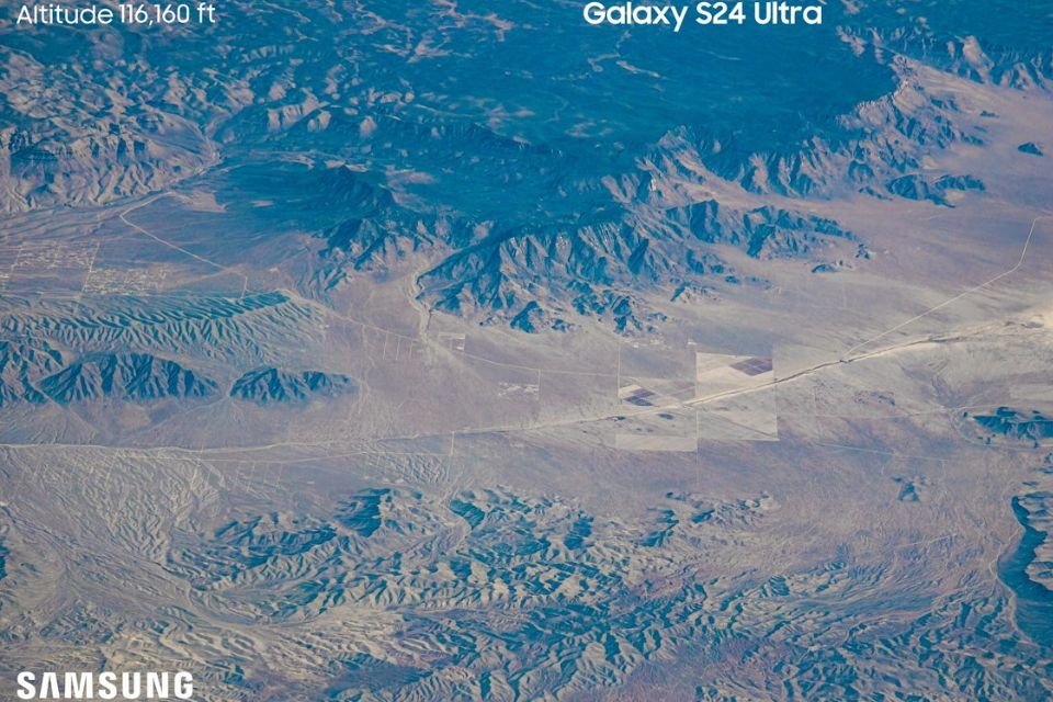 Samsung usó globos para enviar el Galaxy S24 Ultra al espacio y tomar fotografías de la Tierra