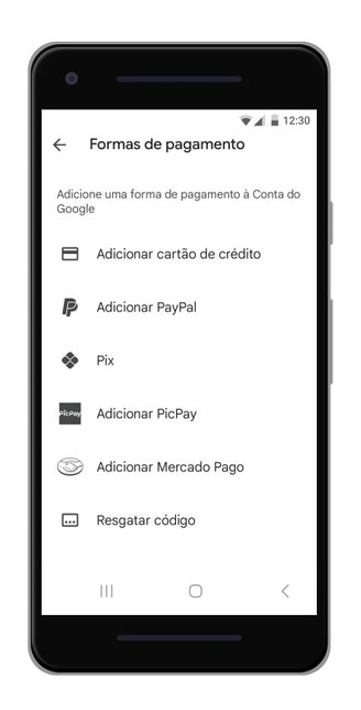 A Play Store agora aceita Pix como método de pagamento.