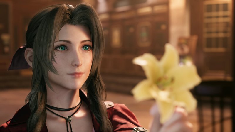 Jovem, bela e um tanto misteriosa, Aerith conheceu Cloud enquanto vendia flores nas ruas de Midgar.