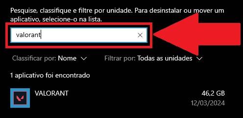 Digitando o nome do jogo ele aparecerá rapidamente nos resultados