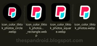 A logo do novo app de fotos da dona do TikTok.