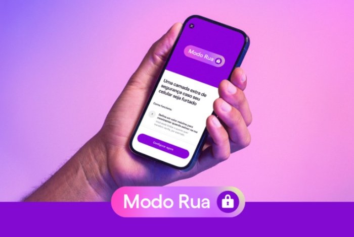 O Modo Rua do Nubank reduz as chances de transações indevidas em caso de furto ou roubo do celular.