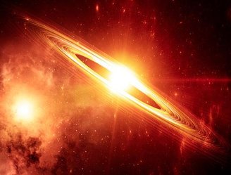 Resultante da morte de uma estrela, uma supernova cria uma onda de choque destruidora.