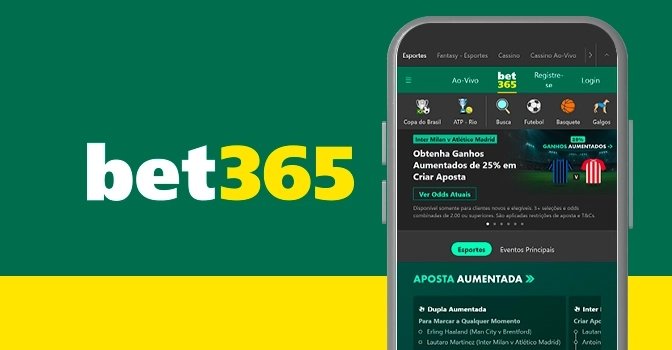 logo e aplicativo da bet365