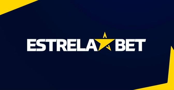 logo estrelabet em fundo azul