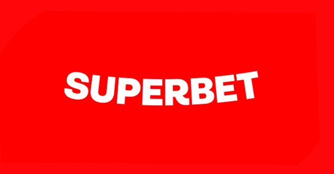 logo superbet fundo vermelho