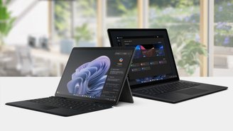 Novos dispositivos da linha Surface.