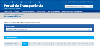 Portal da Transparência.