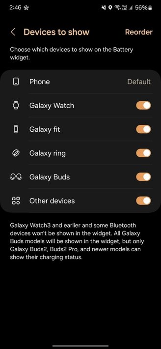 O Galaxy Ring já aparece ao lado de outros dispositivos na interface da Samsung.