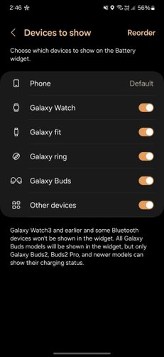 O Galaxy Ring já aparece ao lado de outros dispositivos na interface da Samsung.