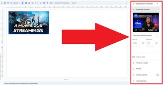 Você pode fazer uma série de ajustes para a reprodução do vídeo em seu slide