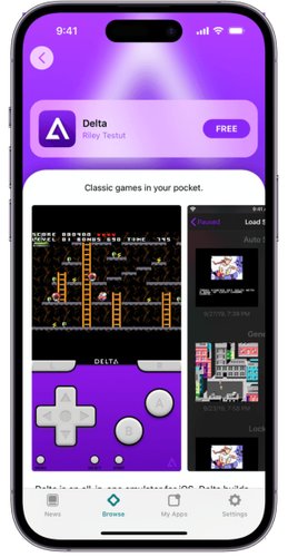 O emulador Delta para iPhone estará disponível gratuitamente na AltStore.