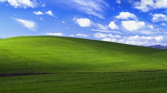 O clássico campo verdejante que servia como papel de parede padrão do Windows XP.