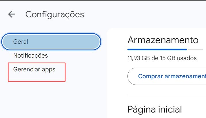 Faça o gerenciamento de aplicativos para ter informações sobre arquivos que ficaram registrados. (Fonte: TecMundo/Reprodução)