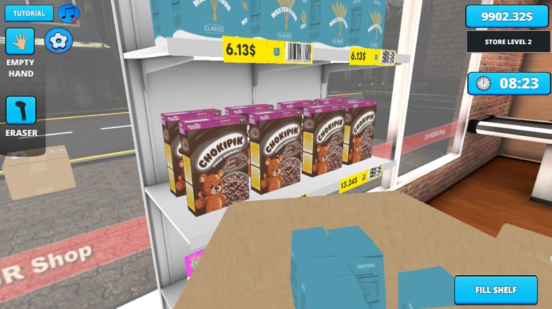 Retail Store Simulator traz muitos elementos parecidos com Supermarket Simulator