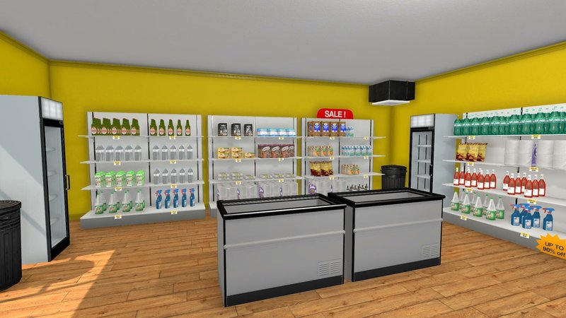 Supermarket Simulator já está disponível para PC (Steam).