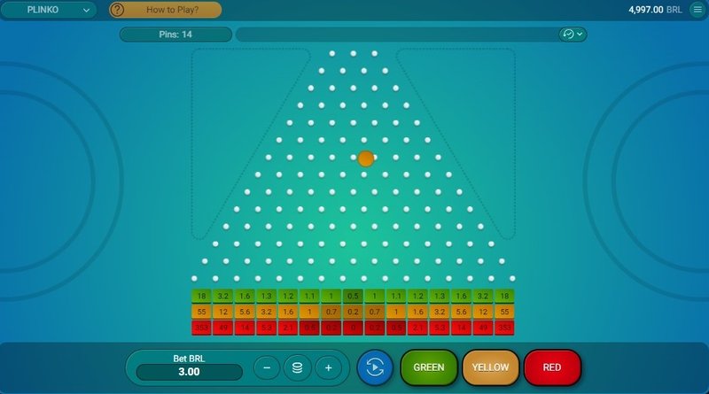 O Plinko em um site de apostas esportivas.