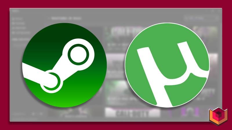 Logo Utorrent Steam Verde