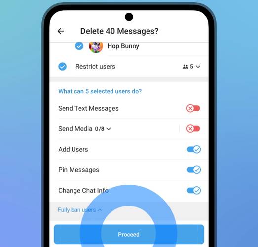 Foram adicionados diversos recursos para melhorar a administração de grupos no Telegram. (Imagem: Divulgação/Telegram)