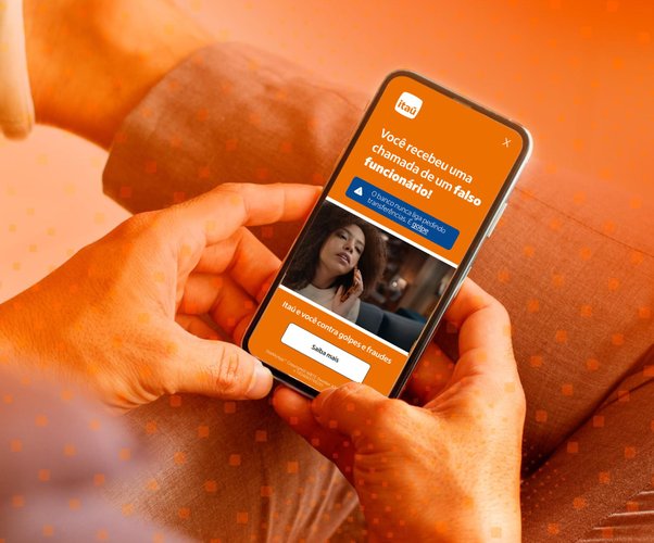 Novo recurso de proteção do app Itaú Unibanco vai combater os golpes das falsas centrais telefônicas.