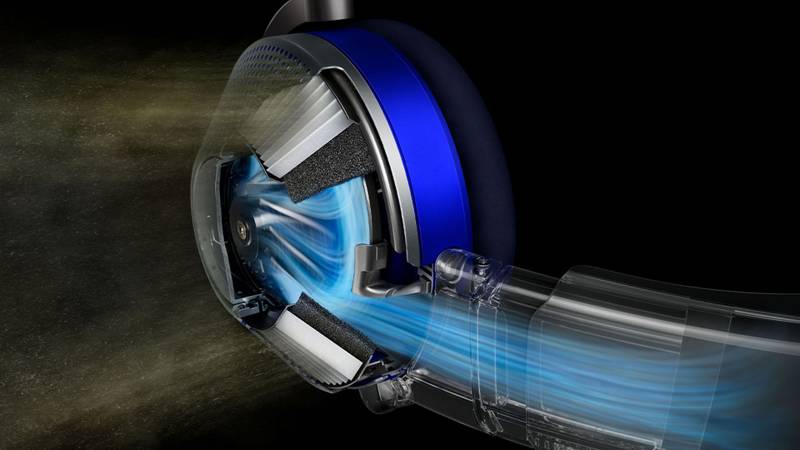 O purificador de ar do Dyson Zone filtra até 99% das impurezas do ar.