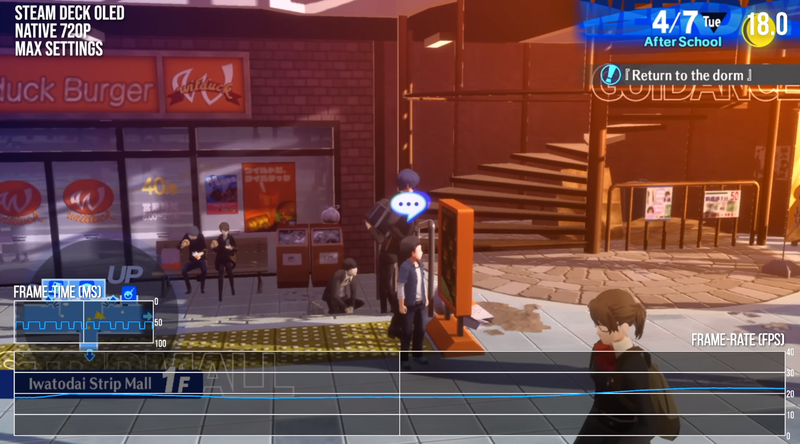 Em alguns ambientes, Persona 3 Reload sofre grandes quedas de desempenho no Steam Deck