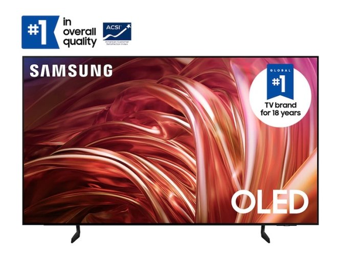 A TV S85D é a mais acessível da linha OLED 2024 da Samsung.