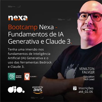 O primeiro bootcamp fará uma imersão no Claude 3, IA Generativa da Ahthropic.