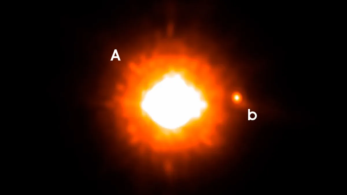 O gigante GQ Lupi b é um exoplaneta jovem, com 10 milhões de anos.