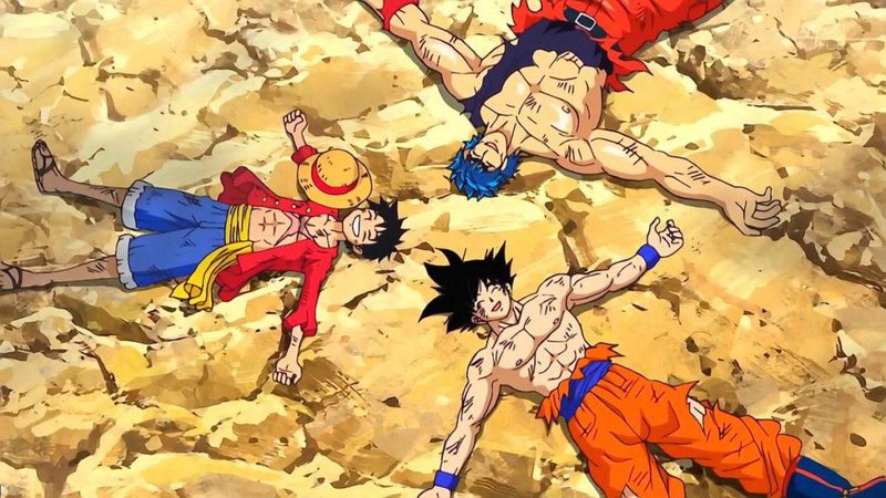 Goku e Luffy já lutaram juntos em um episódio 