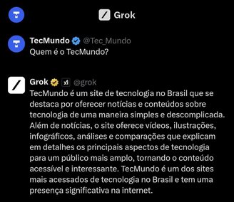 Grok: 'ChatGPT' do X/Twitter já está disponível no Brasil, mas só para