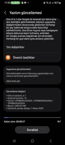 One UI 6.1 chega a aparelhos da linha Galaxy S21 da Europa.