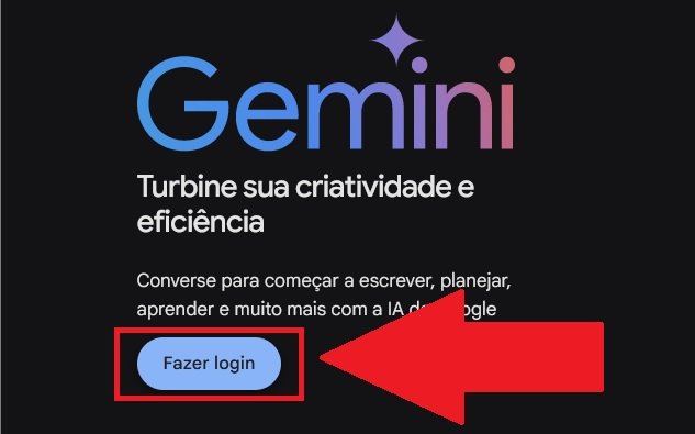 É preciso ter uma conta Google para usar o Gemini