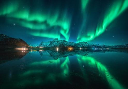 Verde é a cor de aurora mais comum.