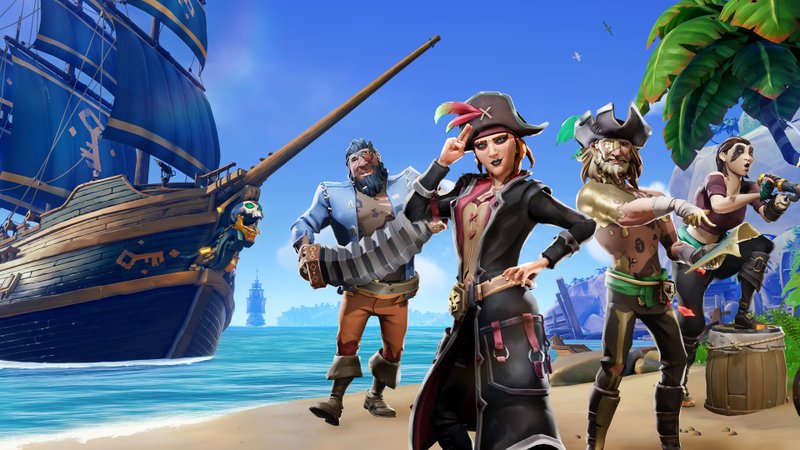 Sea of Thieves foi o terceiro jogo mais baixado da PS Store em abril, segundo a própria Sony.