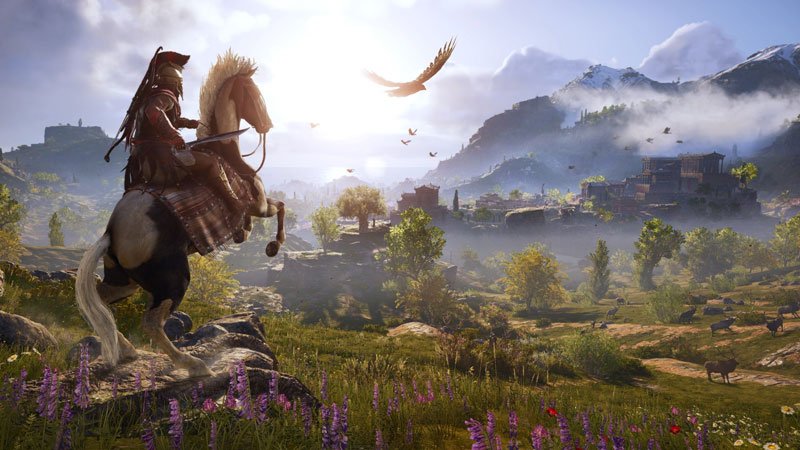 Assassin's Creed Odyssey e diversos outros jogos da série da Ubisoft estão em promoção na Microsoft Store.