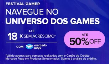 Festival do Mundo Gamer tem ofertas com até 50% de desconto em consoles, notebooks, periféricos e mais